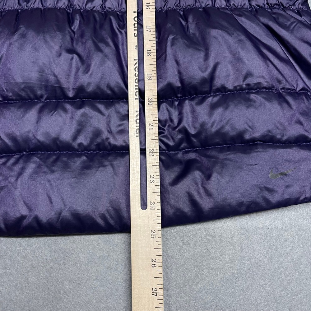 Nike Vest Womens Medium Purple ACG Puffer Goose Down 800 Fill Full Zip Outdoor - Picture 13 of 15
